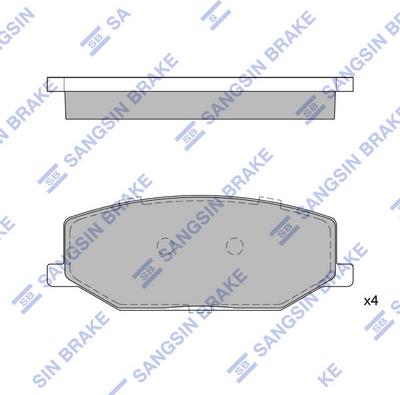 Hi-Q SP1540 - Əyləc altlığı dəsti, əyləc diski furqanavto.az