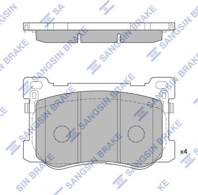 Hi-Q SP1547 - Əyləc altlığı dəsti, əyləc diski furqanavto.az