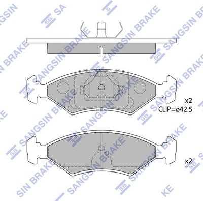 Hi-Q SP1505 - Əyləc altlığı dəsti, əyləc diski furqanavto.az