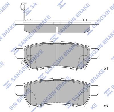 Hi-Q SP1513 - Əyləc altlığı dəsti, əyləc diski furqanavto.az