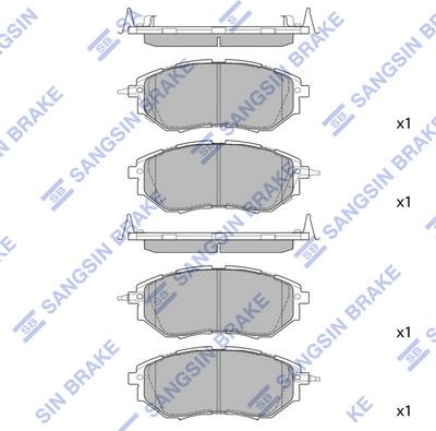 Hi-Q SP1534 - Əyləc altlığı dəsti, əyləc diski furqanavto.az