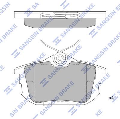 Hi-Q SP1531 - Əyləc altlığı dəsti, əyləc diski furqanavto.az