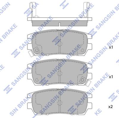 Hi-Q SP1538 - Əyləc altlığı dəsti, əyləc diski furqanavto.az