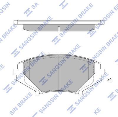 Hi-Q SP1533 - Əyləc altlığı dəsti, əyləc diski furqanavto.az