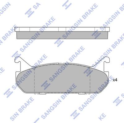 Hi-Q SP1526 - Əyləc altlığı dəsti, əyləc diski furqanavto.az