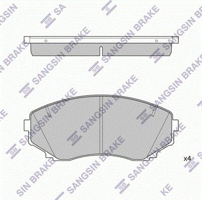 DJ Parts BP1676 - Əyləc altlığı dəsti, əyləc diski furqanavto.az