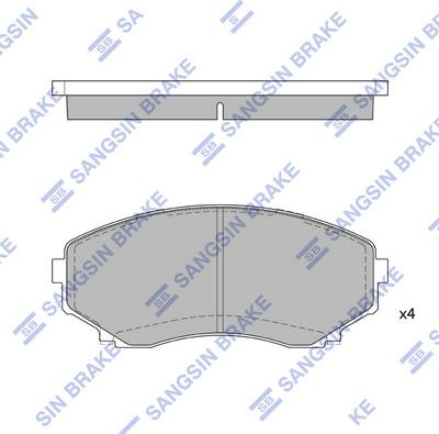 Hi-Q SP1527 - Əyləc altlığı dəsti, əyləc diski furqanavto.az