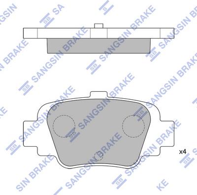 Hi-Q SP1630 - Əyləc altlığı dəsti, əyləc diski furqanavto.az