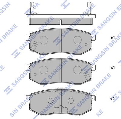 Hi-Q SP1054-R - Əyləc altlığı dəsti, əyləc diski www.furqanavto.az