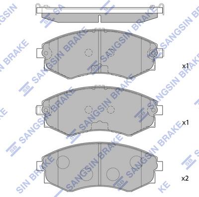 Hi-Q SP1065 - Əyləc altlığı dəsti, əyləc diski furqanavto.az