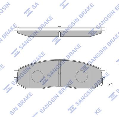 Hi-Q SP1084 - Əyləc altlığı dəsti, əyləc diski furqanavto.az