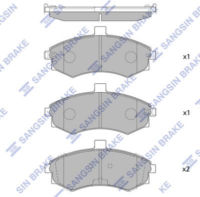 Hi-Q SP1152 - Əyləc altlığı dəsti, əyləc diski furqanavto.az