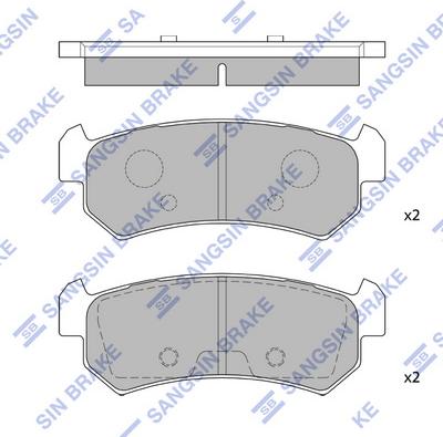 Hi-Q SP1160 - Əyləc altlığı dəsti, əyləc diski furqanavto.az