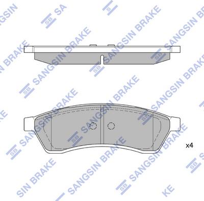 Hi-Q SP1119-R - Əyləc altlığı dəsti, əyləc diski furqanavto.az