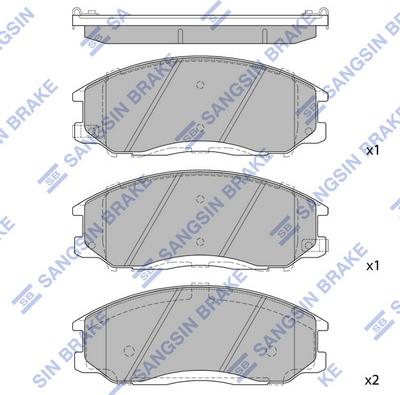 Hi-Q SP1115 - Əyləc altlığı dəsti, əyləc diski furqanavto.az