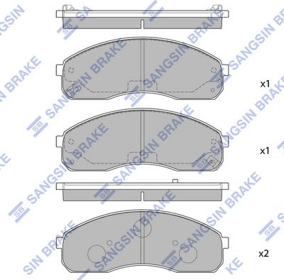 Hi-Q SP1116 - Əyləc altlığı dəsti, əyləc diski furqanavto.az