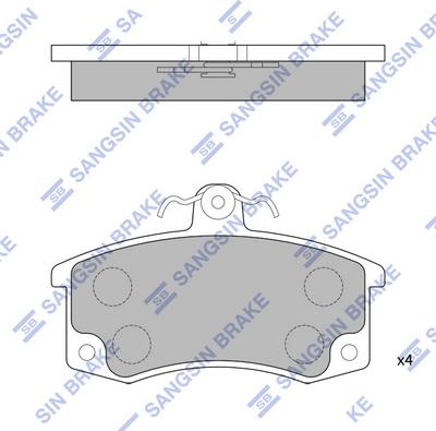 Hi-Q SP1181 - Əyləc altlığı dəsti, əyləc diski www.furqanavto.az