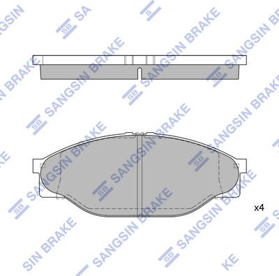 Hi-Q SP1139 - Əyləc altlığı dəsti, əyləc diski furqanavto.az