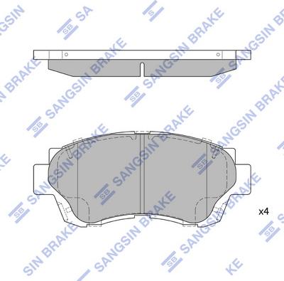 Hi-Q SP1138 - Əyləc altlığı dəsti, əyləc diski furqanavto.az