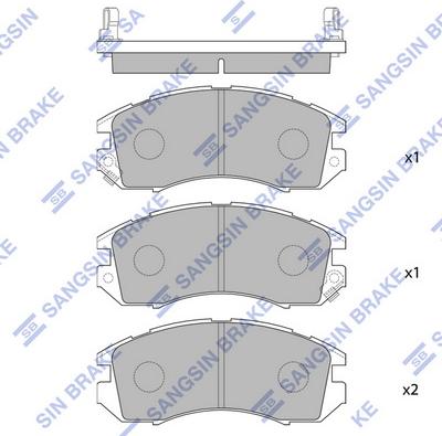 Hi-Q SP1120 - Əyləc altlığı dəsti, əyləc diski furqanavto.az