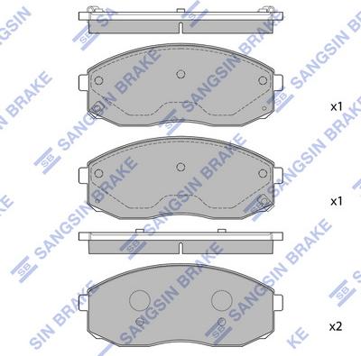 Hi-Q SP1176 - Əyləc altlığı dəsti, əyləc diski furqanavto.az