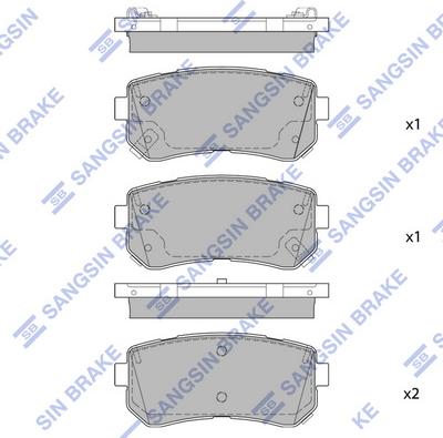 Hi-Q SP1850 - Əyləc altlığı dəsti, əyləc diski furqanavto.az