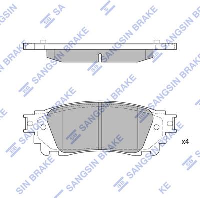 Hi-Q SP1827 - Əyləc altlığı dəsti, əyləc diski www.furqanavto.az