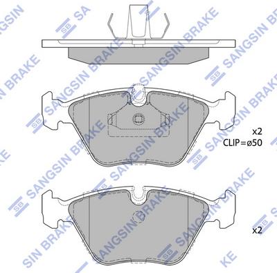 Hi-Q SP1389 - Əyləc altlığı dəsti, əyləc diski furqanavto.az