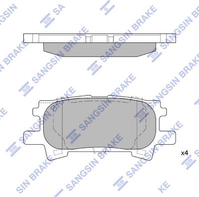 Hi-Q SP1385 - Əyləc altlığı dəsti, əyləc diski furqanavto.az