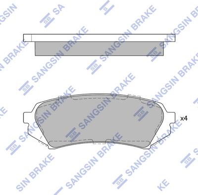 Hi-Q SP1380 - Əyləc altlığı dəsti, əyləc diski furqanavto.az