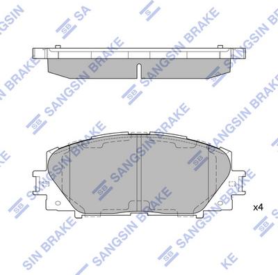 Hi-Q SP1377A - Əyləc altlığı dəsti, əyləc diski www.furqanavto.az