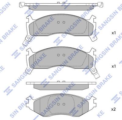 Hi-Q SP1293 - Əyləc altlığı dəsti, əyləc diski furqanavto.az