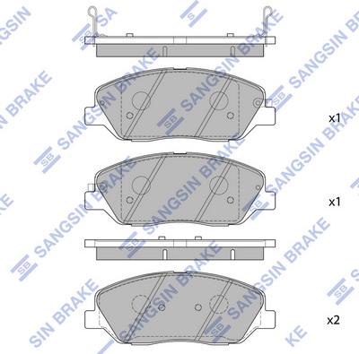 Hi-Q SP1246 - Əyləc altlığı dəsti, əyləc diski furqanavto.az