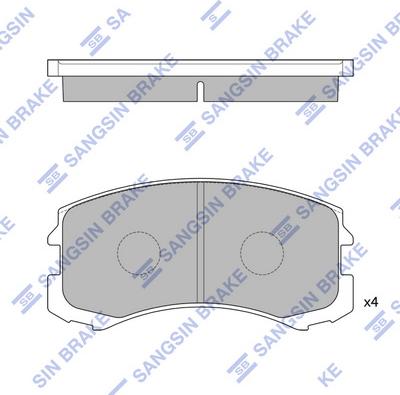 Hi-Q SP1255 - Əyləc altlığı dəsti, əyləc diski furqanavto.az