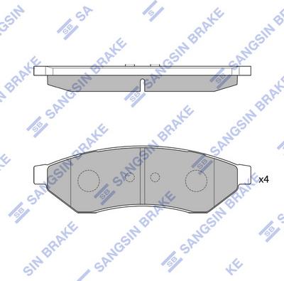 Hi-Q SP1252 - Əyləc altlığı dəsti, əyləc diski furqanavto.az