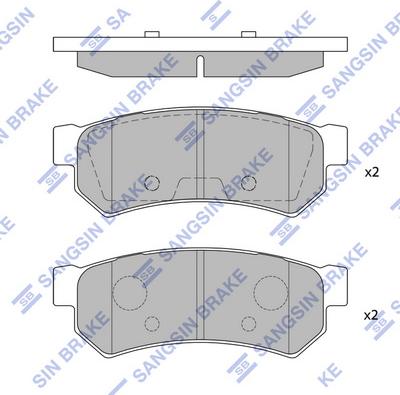 Hi-Q SP1257 - Əyləc altlığı dəsti, əyləc diski furqanavto.az