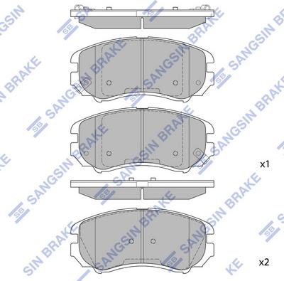 Hi-Q SP1202 - Əyləc altlığı dəsti, əyləc diski furqanavto.az