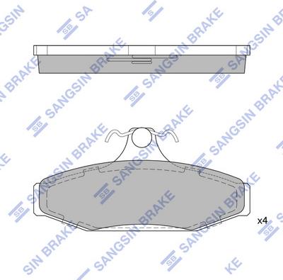 Hi-Q SP1210 - Əyləc altlığı dəsti, əyləc diski furqanavto.az