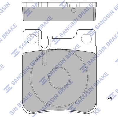 Hi-Q SP1795 - Əyləc altlığı dəsti, əyləc diski www.furqanavto.az