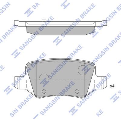 Hi-Q SP1748 - Əyləc altlığı dəsti, əyləc diski www.furqanavto.az