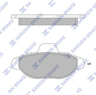 Hi-Q SP1753 - Əyləc altlığı dəsti, əyləc diski furqanavto.az