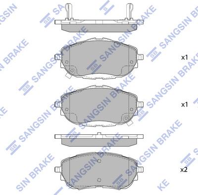 Hi-Q SP1700A - Əyləc altlığı dəsti, əyləc diski furqanavto.az