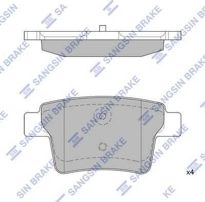 Hi-Q SP2095 - Əyləc altlığı dəsti, əyləc diski furqanavto.az