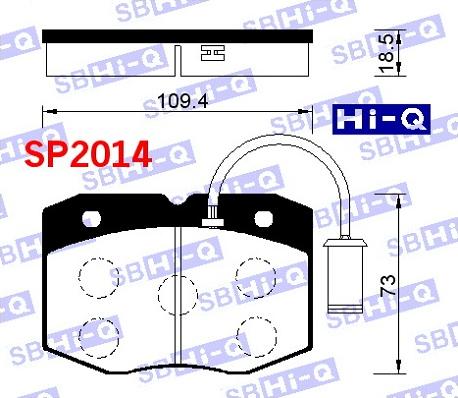 Hi-Q SP2014 - Əyləc altlığı dəsti, əyləc diski furqanavto.az