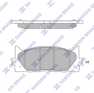 Hi-Q SP2080 - Əyləc altlığı dəsti, əyləc diski furqanavto.az