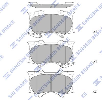 Hi-Q SP2033 - Nakladka qabaq Hi-Q SP2033 Toyota Prado 08- 2.7 - Mitshubishi Pajero 08- 3.2 www.furqanavto.az