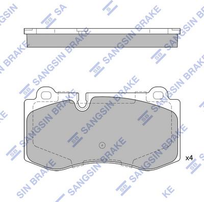 Hi-Q SP2195 - Əyləc altlığı dəsti, əyləc diski furqanavto.az