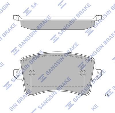 Hi-Q SP2146 - Əyləc altlığı dəsti, əyləc diski furqanavto.az