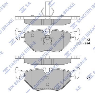 Hi-Q SP2162 - Əyləc altlığı dəsti, əyləc diski furqanavto.az