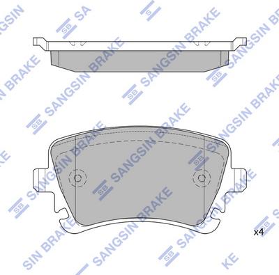 Hi-Q SP2112R - Əyləc altlığı dəsti, əyləc diski furqanavto.az